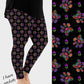 RTS - Embroidered Paws Leggings w/ Pockets