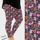 RTS - Floral Axolotl Leggings w/ Pockets