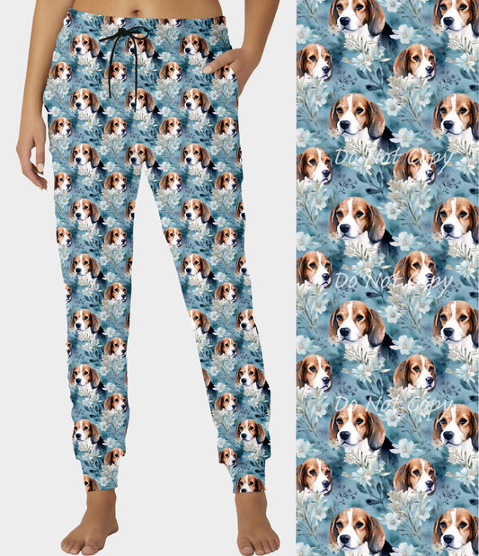 RTS - Floral Beagle Joggers