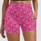 RTS - Magenta Tie Dye Biker Shorts with Pockets