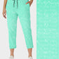 RTS - Mint Sparkle Capri Joggers