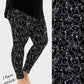 RTS - Mischievous Black Cats Leggings w/ Pockets