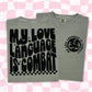 MY LOVE LANGUAGE IS COMBAT DOUBLE SIDED TEE