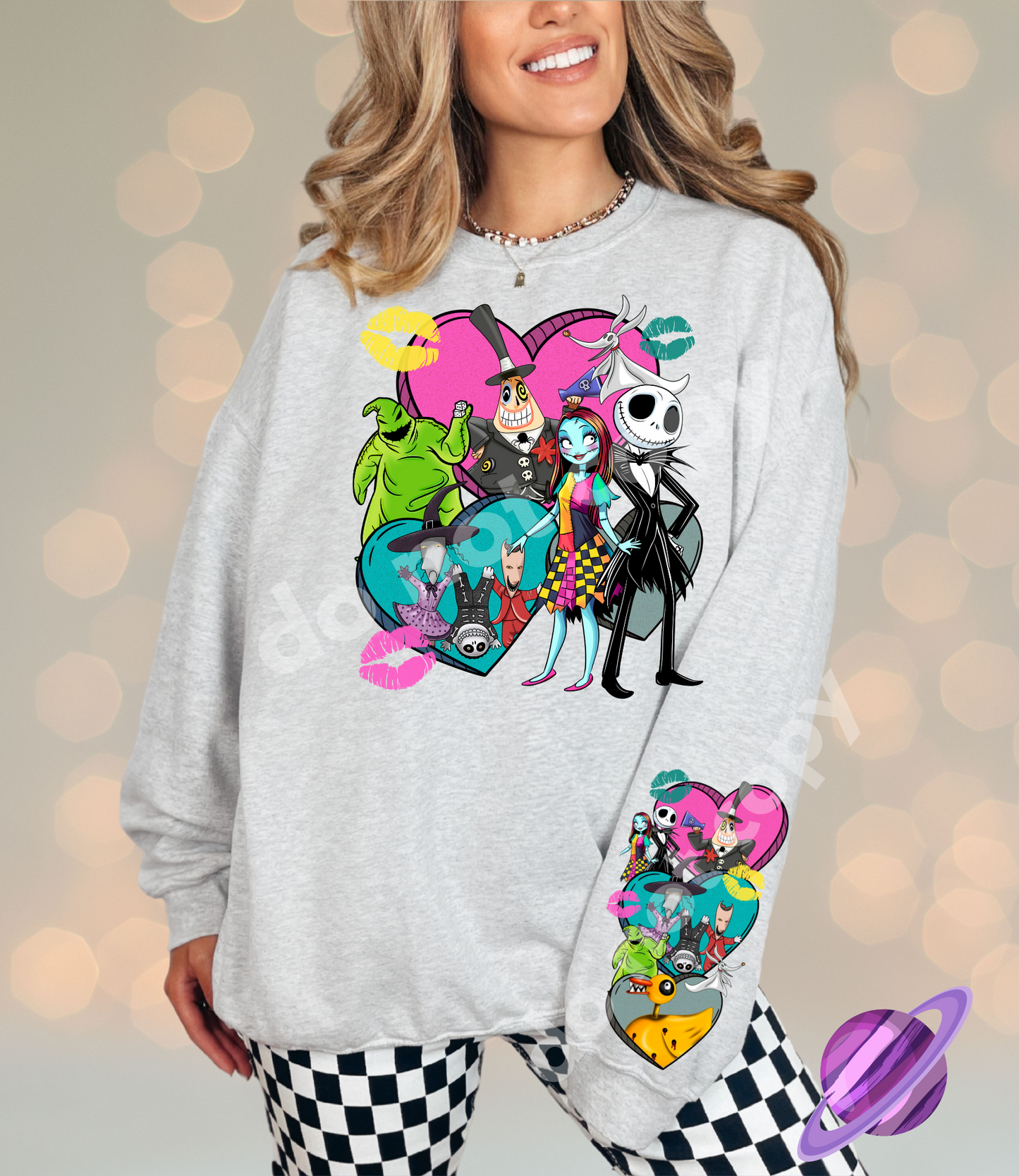 NBC KISSY - CREWNECK SWEATSHIRT W/ SLEEVE PRINT