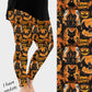 RTS - Orange Halloween Collage Leggings w/ Pockets