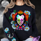 PAINT PENNY- CREW SWEATSHIRT W/ SLEEVE PRINT