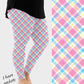 RTS - Pastel Plaid Leggings w/ Pockets