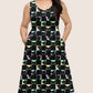 RTS - Peekaboo Cats Sleeveless Pocket Dress