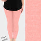 RTS - Pink Coral Leggings w/ Pockets