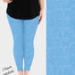 RTS - Pretty Blue Leggings w/ Pockets