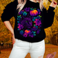 FALLING LEAVES-PUMPKIN KITTY-CREWNECK SWEATSHIRT