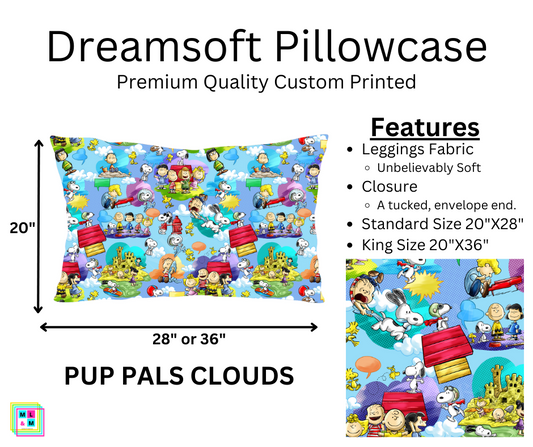 Pup Pals Clouds Dreamsoft Pillowcase