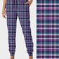 RTS - Purple and Teal Plaid Joggers