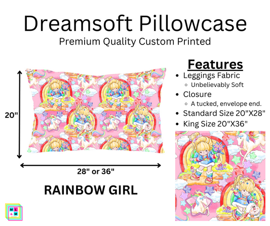 Rainbow Girl Dreamsoft Pillowcase