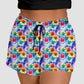 RTS - Rainbow Daisies Jogger Shorts