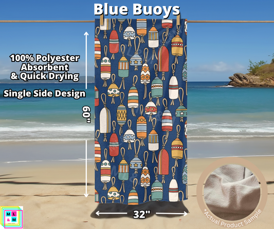 Blue Buoys Towel