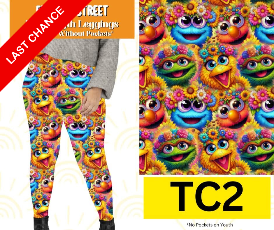 Flower Street Full Length Leggings w/ Pockets