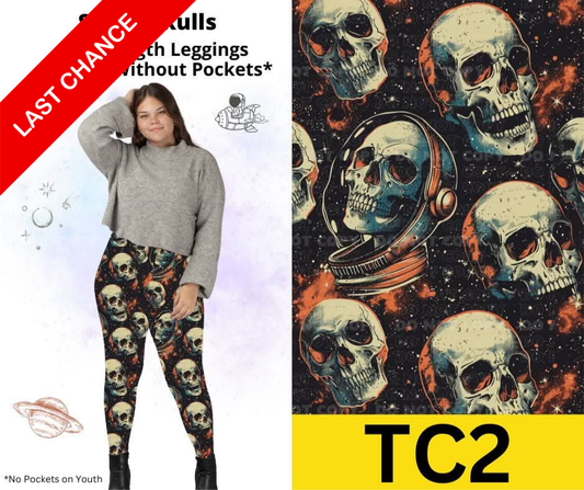 Space Skulls Full Length Leggings