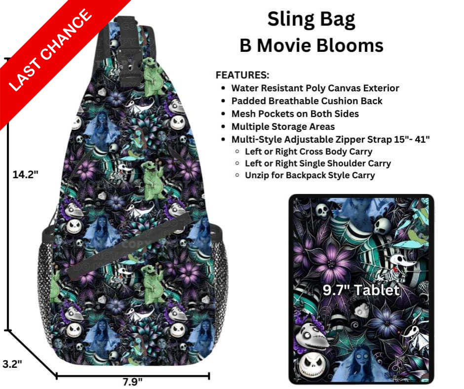 B Movie Blooms Sling Bag