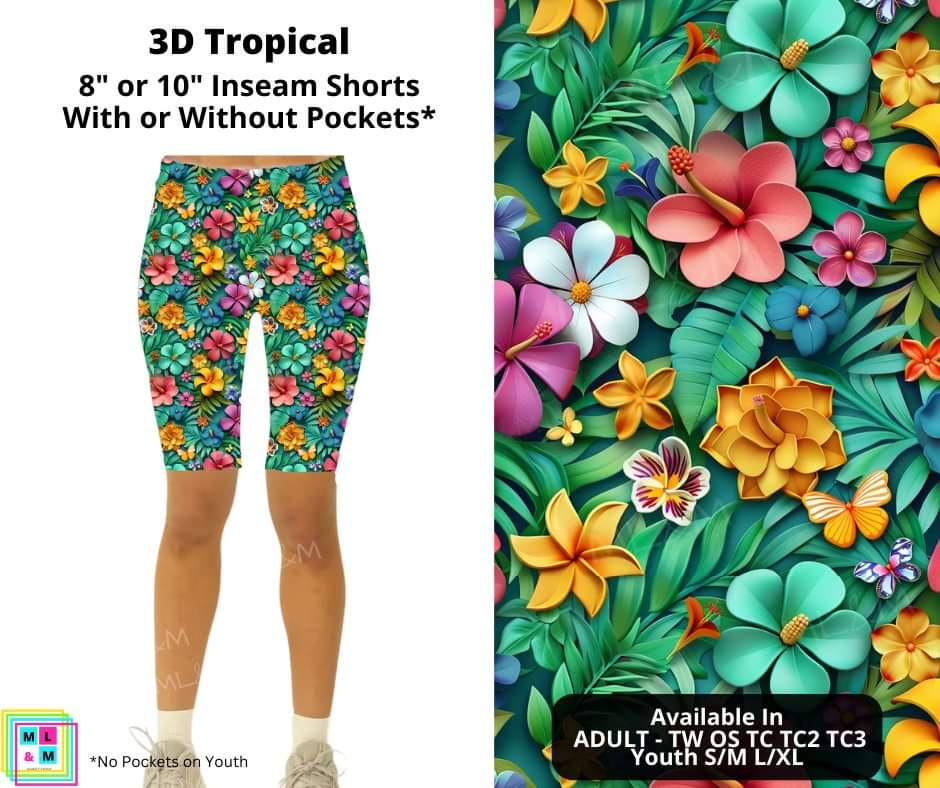 3D Tropical Memories Shorts