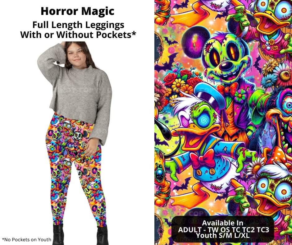 Horror Magic Full Length Leggings w/ Pockets