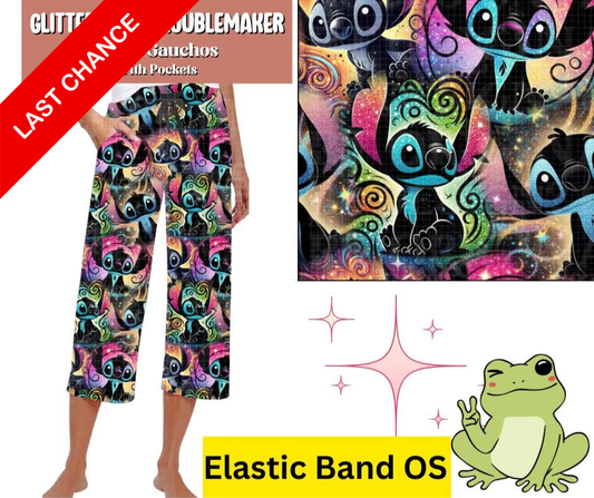 Glitter Mist Troublemaker Capri Gauchos