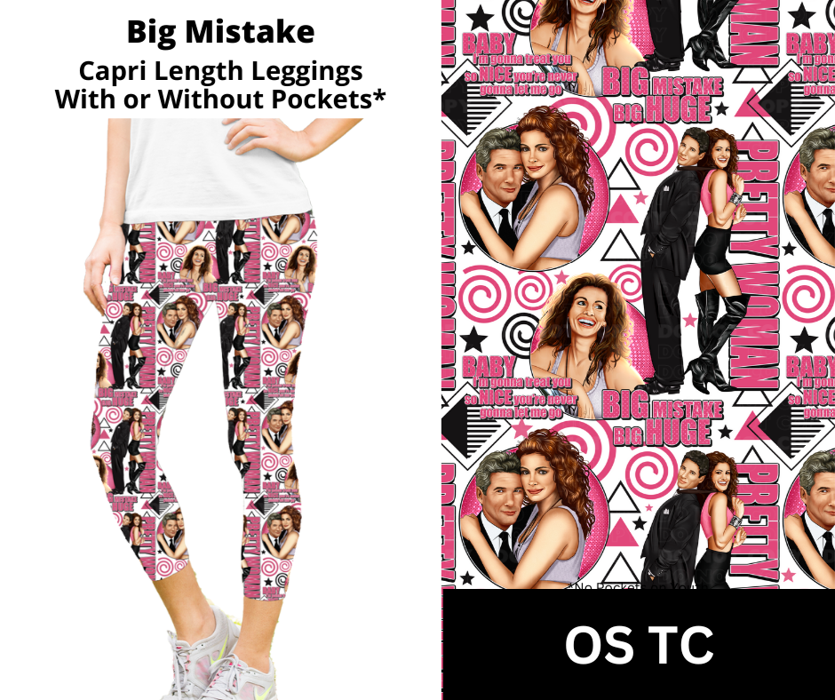 Big Mistake Capri Length Leggings w/ Pockets