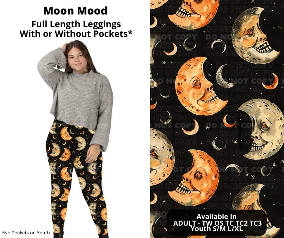 Mood Moon Full Length Leggings w/ Pockets