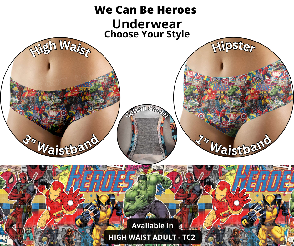 We Can Be Heroes Underwear