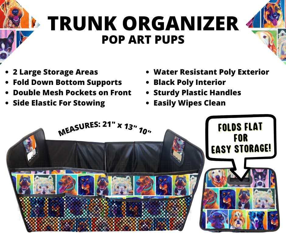 Pop Art Pups Trunk Organizer