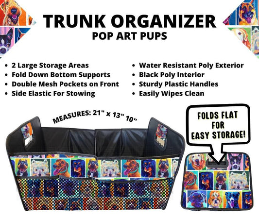 Pop Art Pups Trunk Organizer