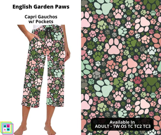 English Garden Paws Capri Gauchos