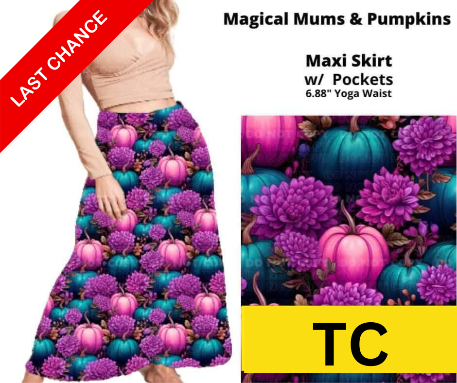 Magical Mums & Pumpkins Maxi Skirt