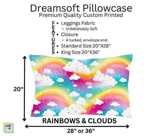 Rainbows & Clouds Dreamsoft Pillowcase