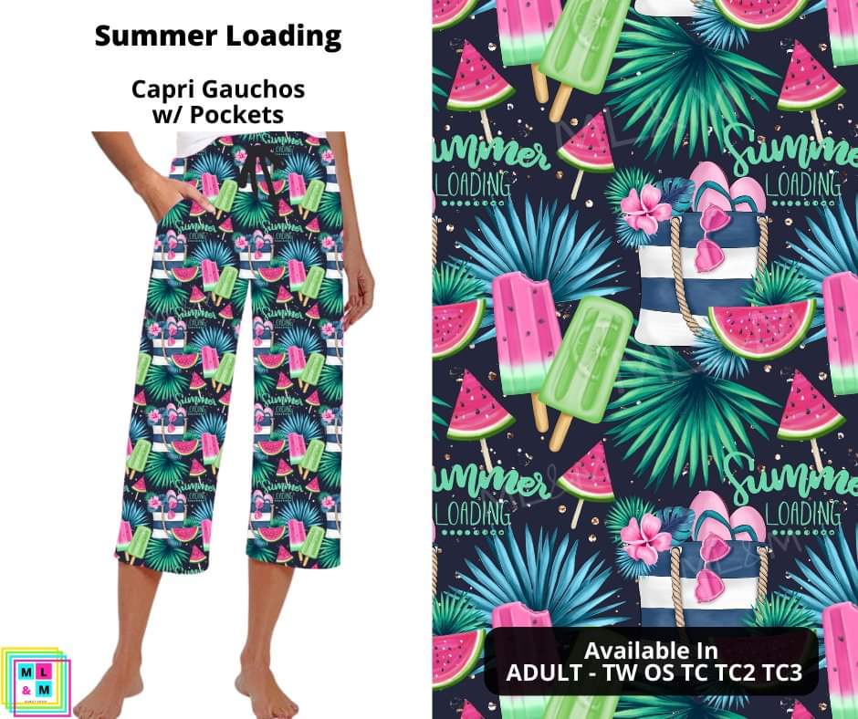 Summer Loading Capri Gauchos