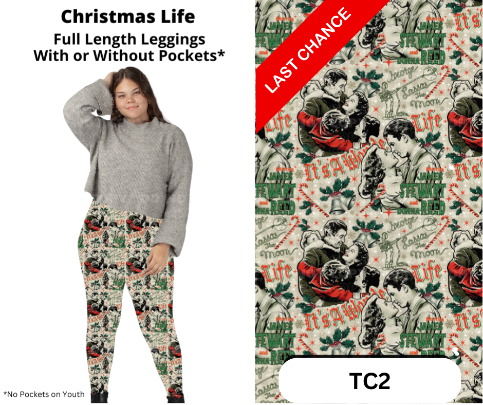 Christmas Life Full Length Leggings w/ Pockets