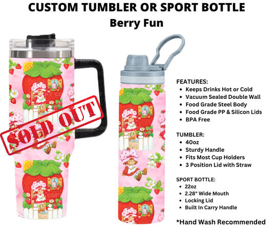 Berry Fun Custom Sport Bottle