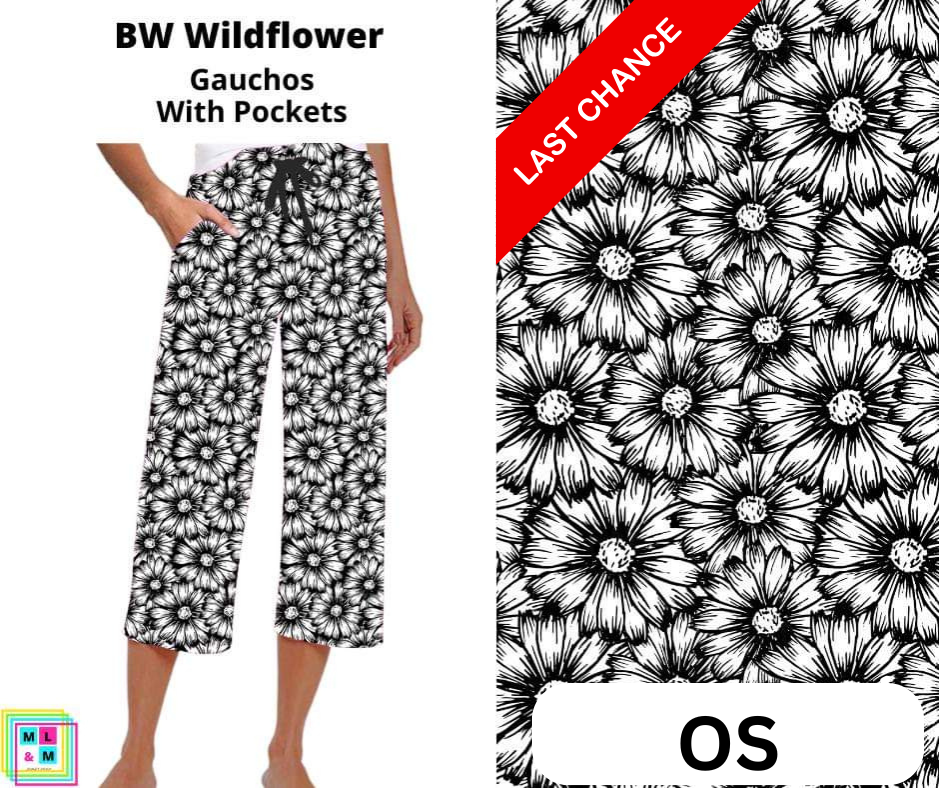 BW Wildflower Capri Gauchos