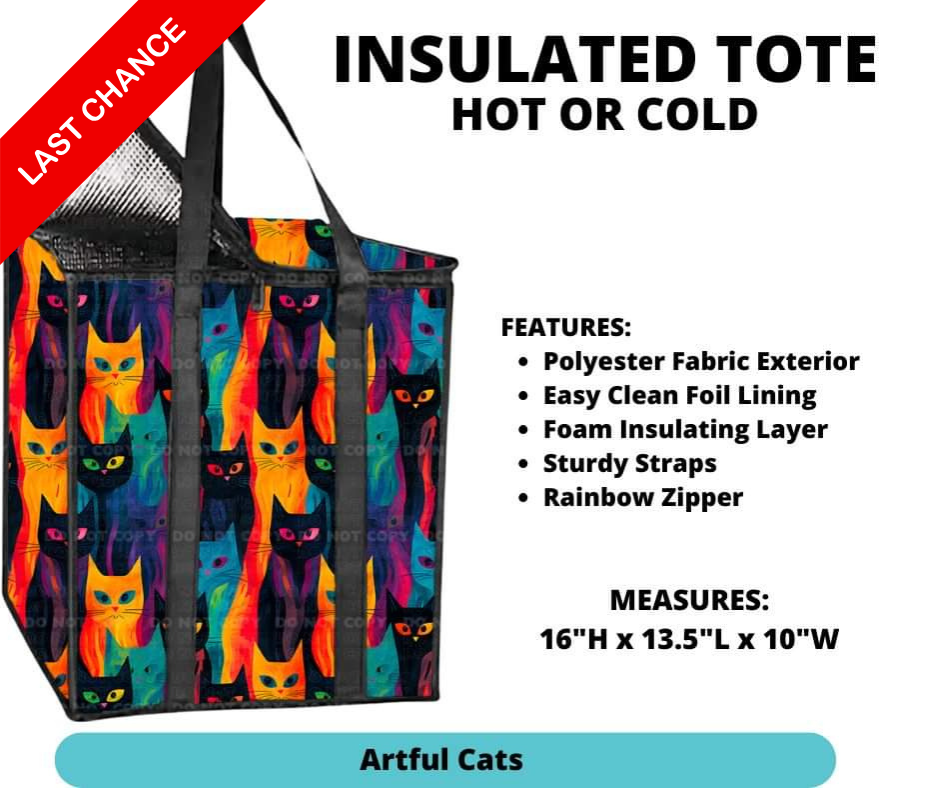 Artful Cats Insulated Tote