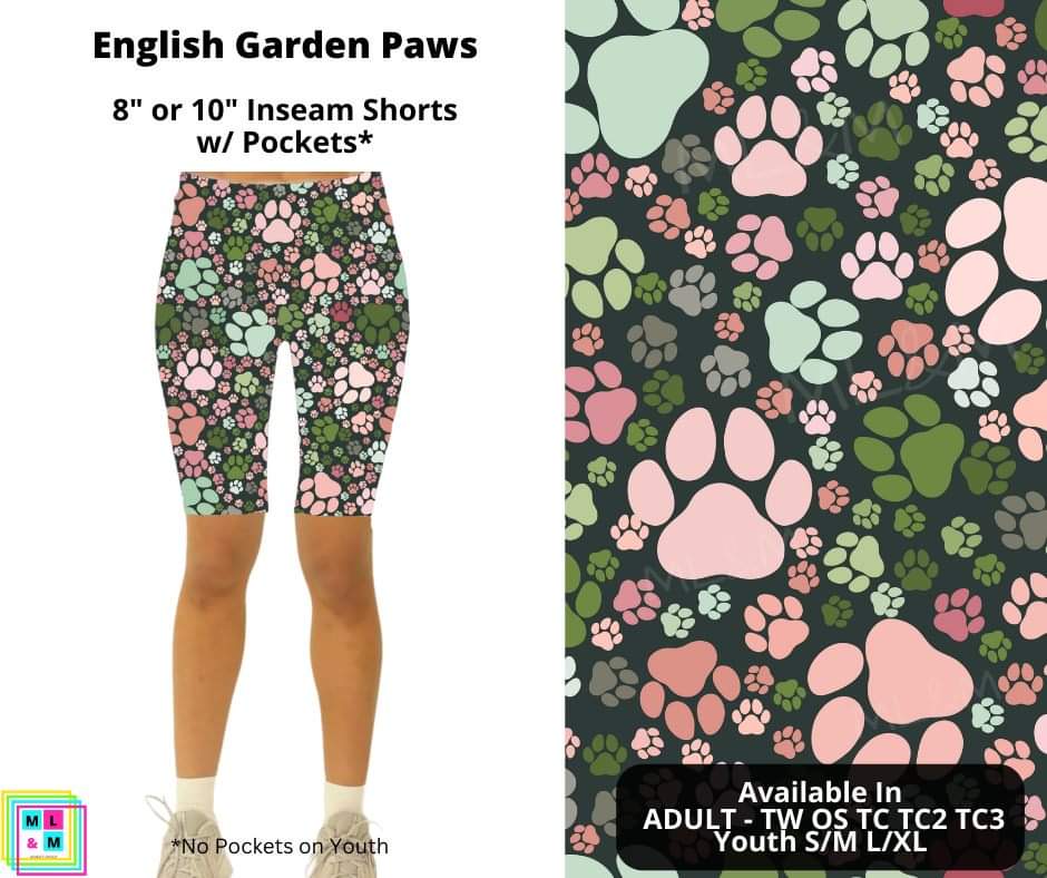 English Garden Paws Shorts w/ Pockets