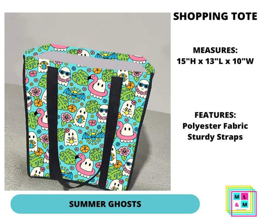 Summer Ghosts Shopping Tote
