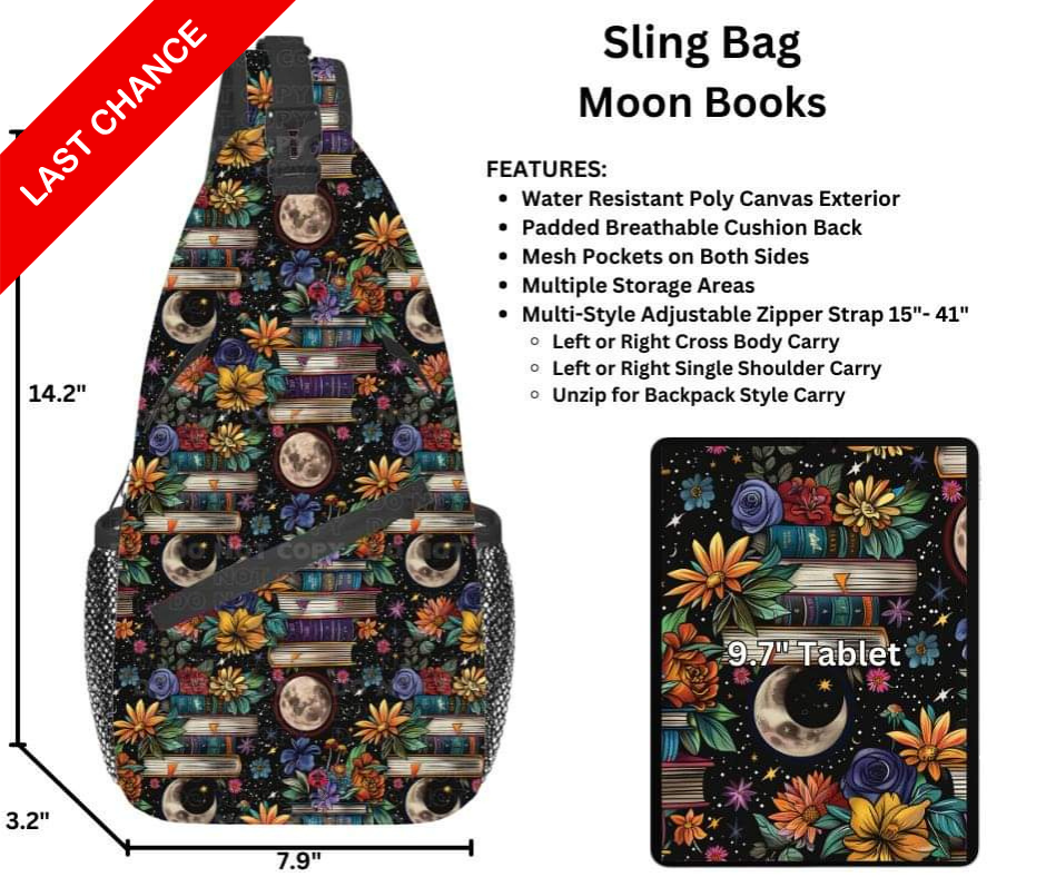 Moon Books Sling Bag