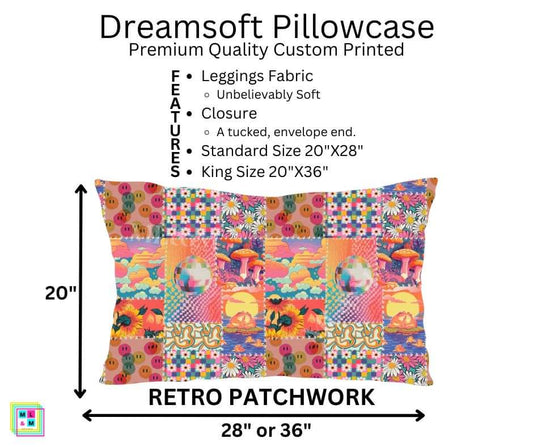 Retro Patchwork Dreamsoft Pillowcase