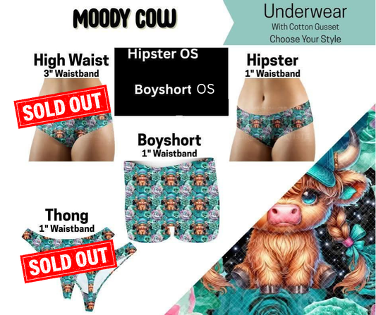 Moody Cow Hipster & Boy Shorts Underwear