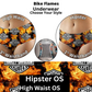Bike Flames Hipster & High Waist Underwear