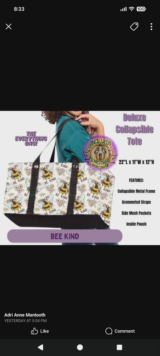 PW Collasible Tote Bags