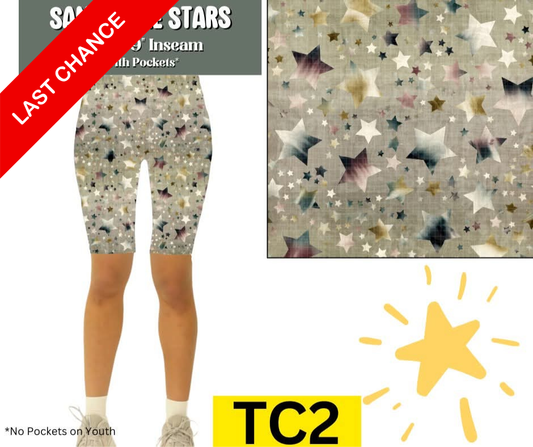 Sandstone Stars Jamaica Shorts w/ Pockets