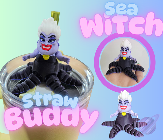 SEA WITCH 3D PRINTED STRAW BUDDY