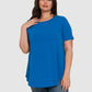 RTS - Short Sleeve Round Neck Top - Classic Blue