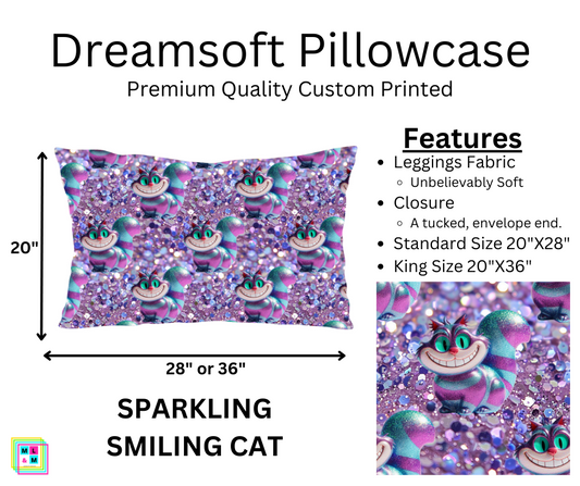 Sparkling Smiling Cat Dreamsoft Pillowcase
